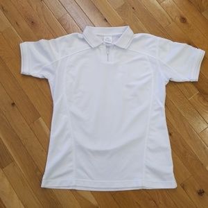 Adidas s/s Polo Top White Lg  Climacool